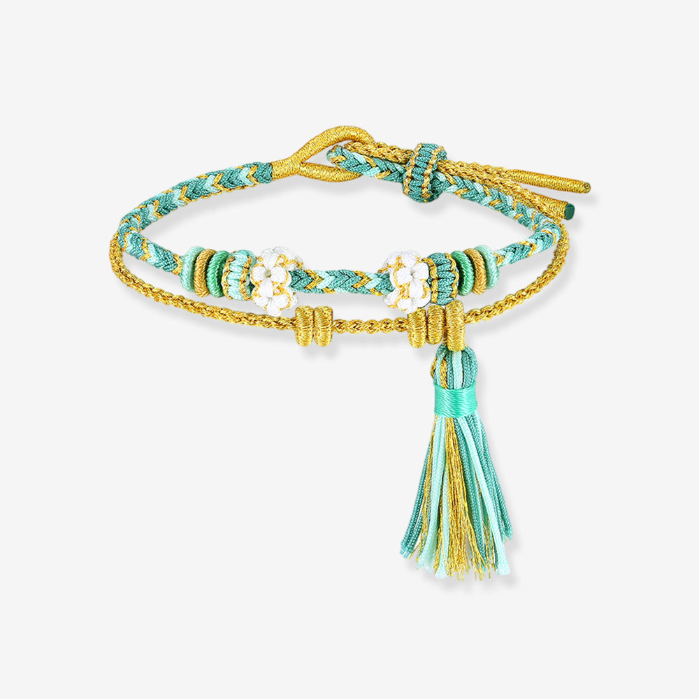 DIY Colorful Adjustable Braided Bracelet for Charm