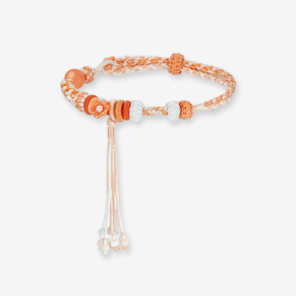 DIY Colorful Adjustable Braided Bracelet for Charm