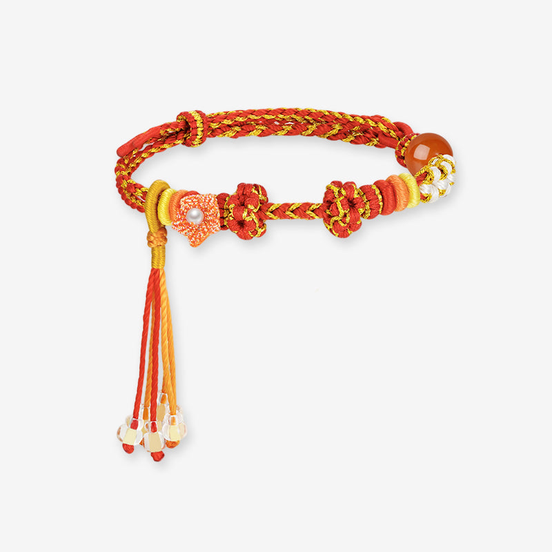 DIY Colorful Adjustable Braided Bracelet for Charm