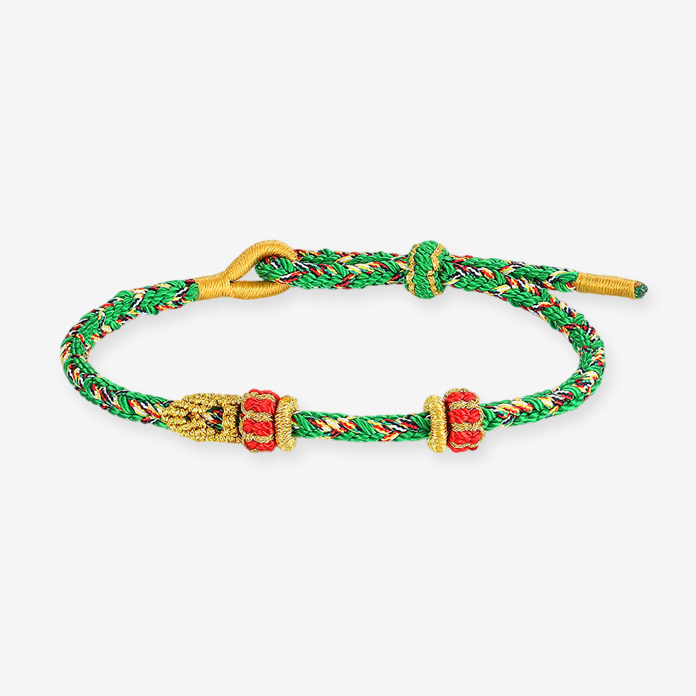 DIY Colorful Adjustable Braided Bracelet for Charm