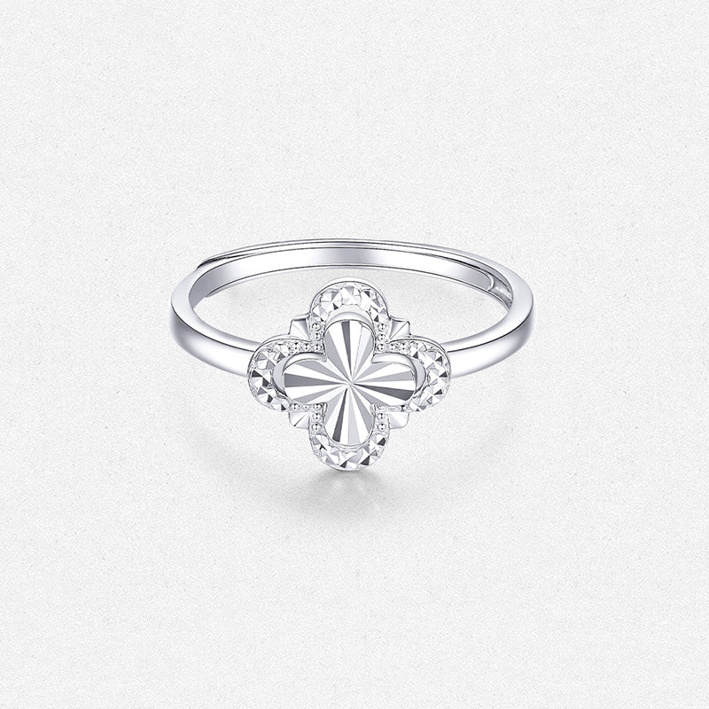 [Pre-sale] Pt950 Platinum Lucky Four-leaf Clover Ring