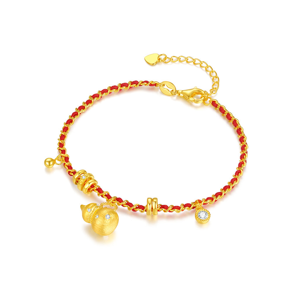 [Pre-sale] S925 Silver Zircon Happiness Gourd Bracelet