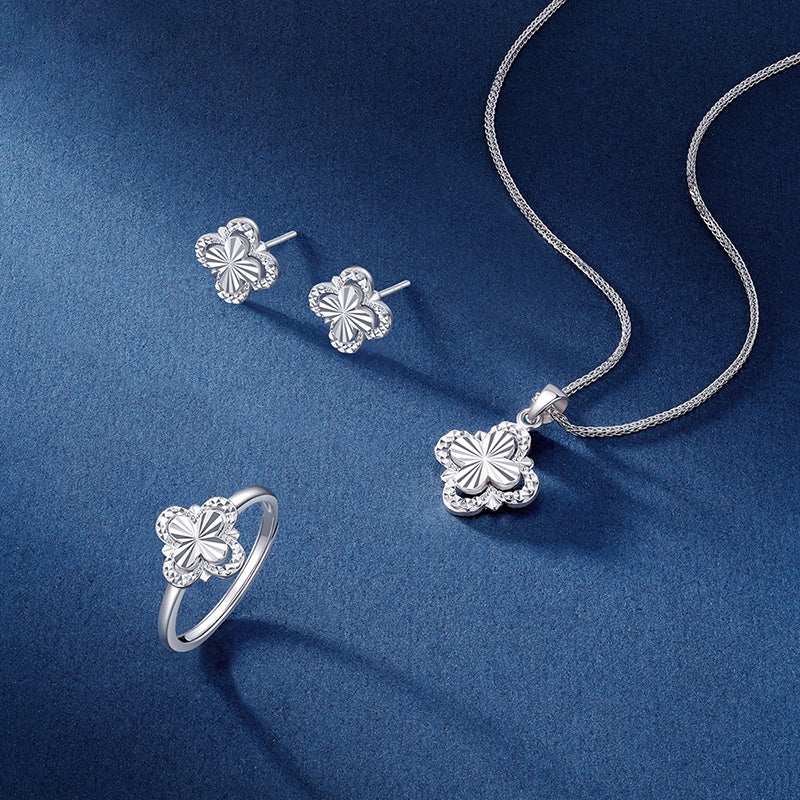 [Pre-sale] Pt950 Platinum Lucky Four-leaf Clover Ring