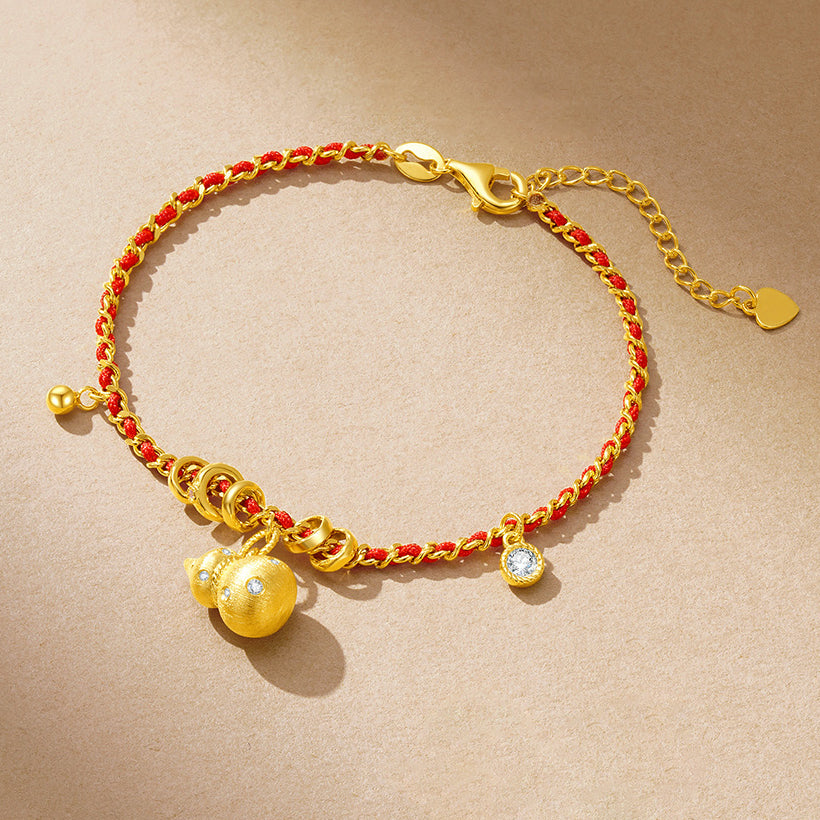 [Pre-sale] S925 Silver Zircon Happiness Gourd Bracelet