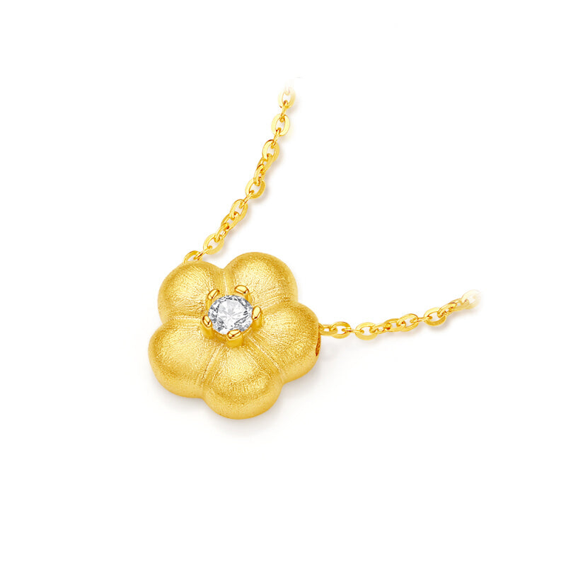 [Pre-sale] S925 Silver Zircon Cute Flower Necklace