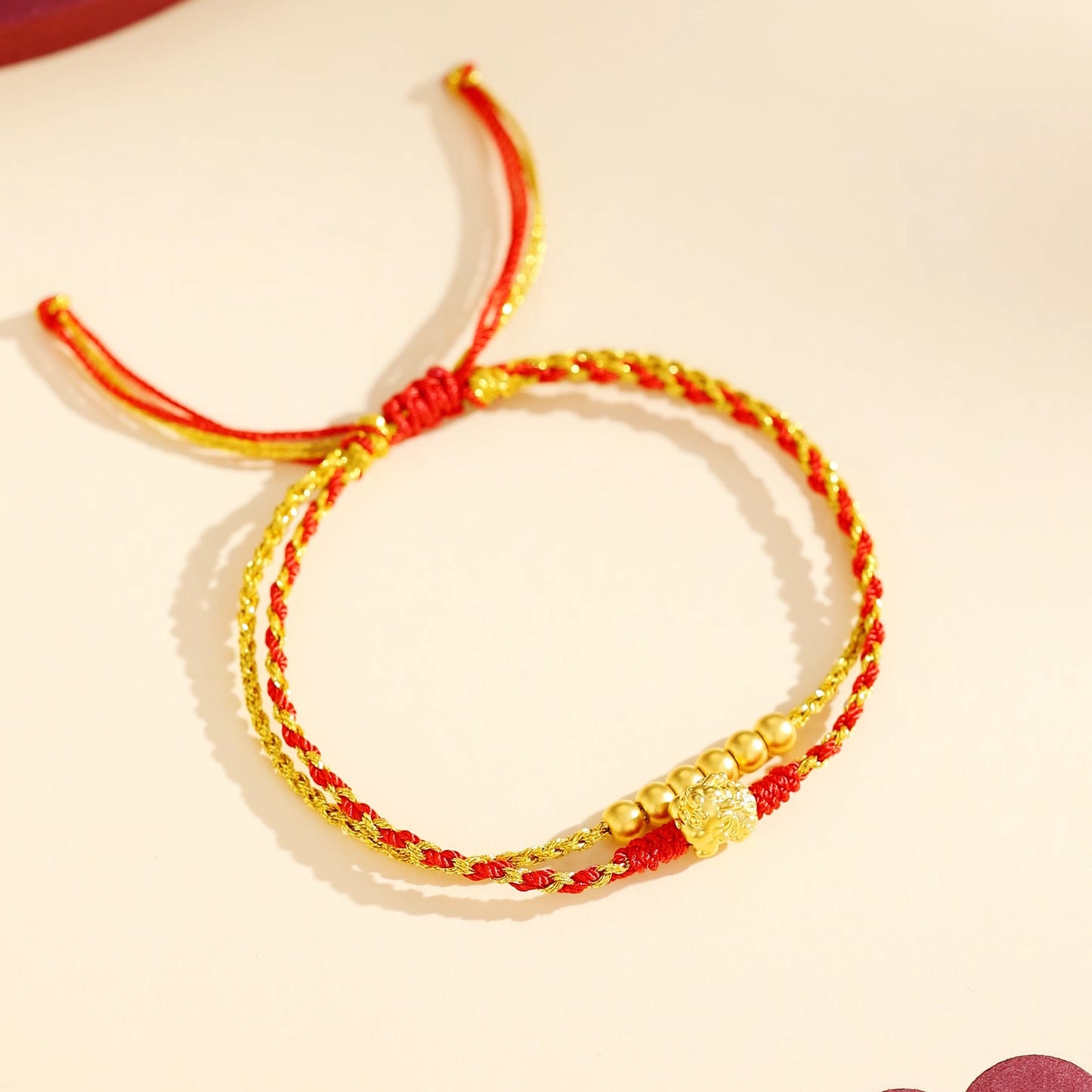 [Pre-sale] 24K Gold Lucky Pixiu Double-Layer Braided Bracelet