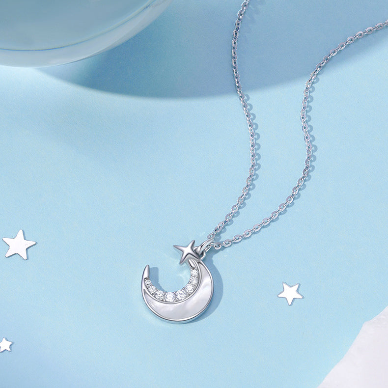 [Pre-sale] S925 Silver Shell Star Moon Necklace