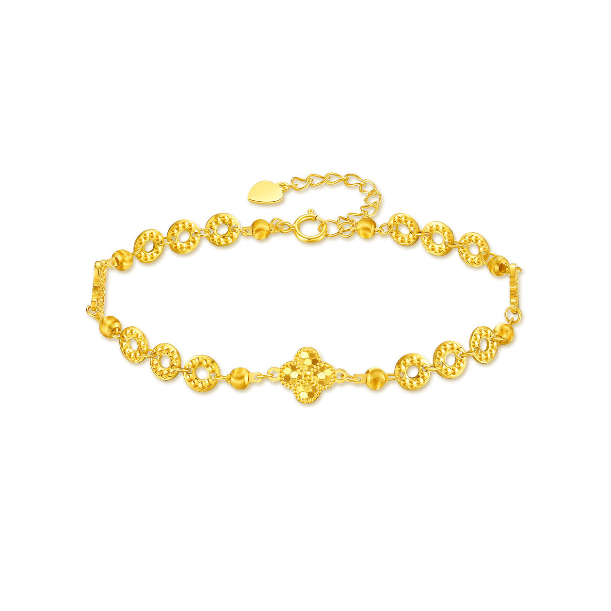 [Pre-sale] Gold Plated Silver Coins Clover Bracelet