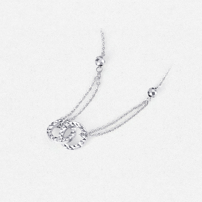 [Pre-sale] Pt950 Platinum Double Circle Necklace