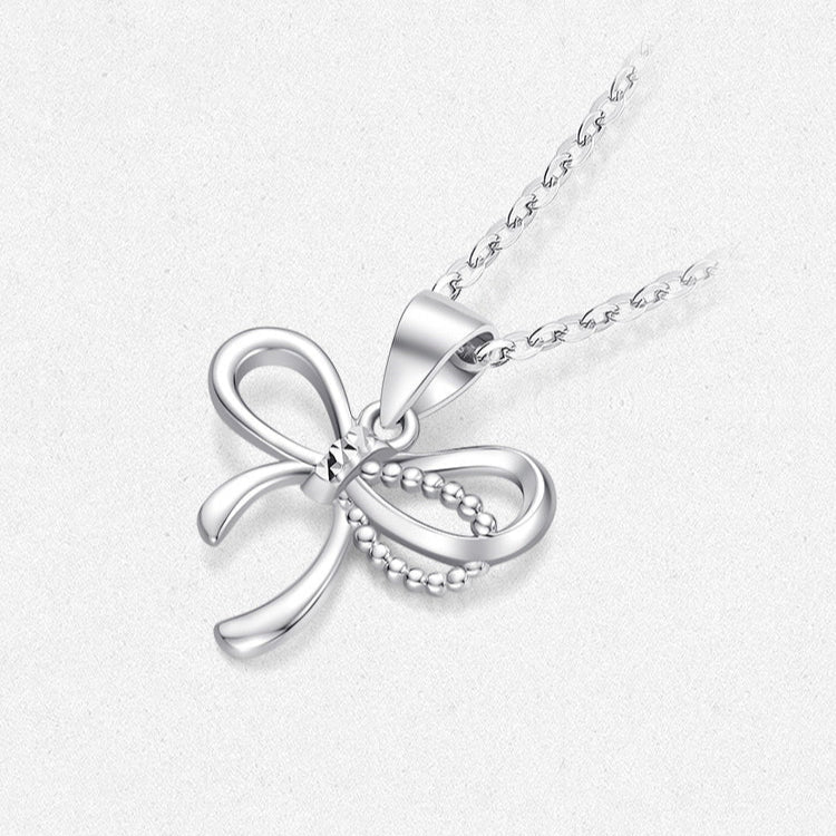 Pt950 Platinum Bow Knot Pendant