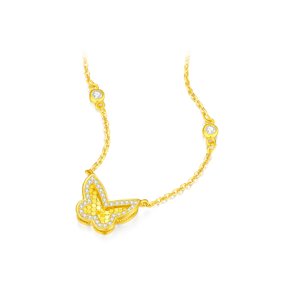 [Pre-sale] S925 Silver Zircon Autumn Butterfly Necklace
