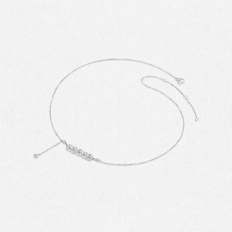 Pt950 Platinum Five Emperors Coins Necklace