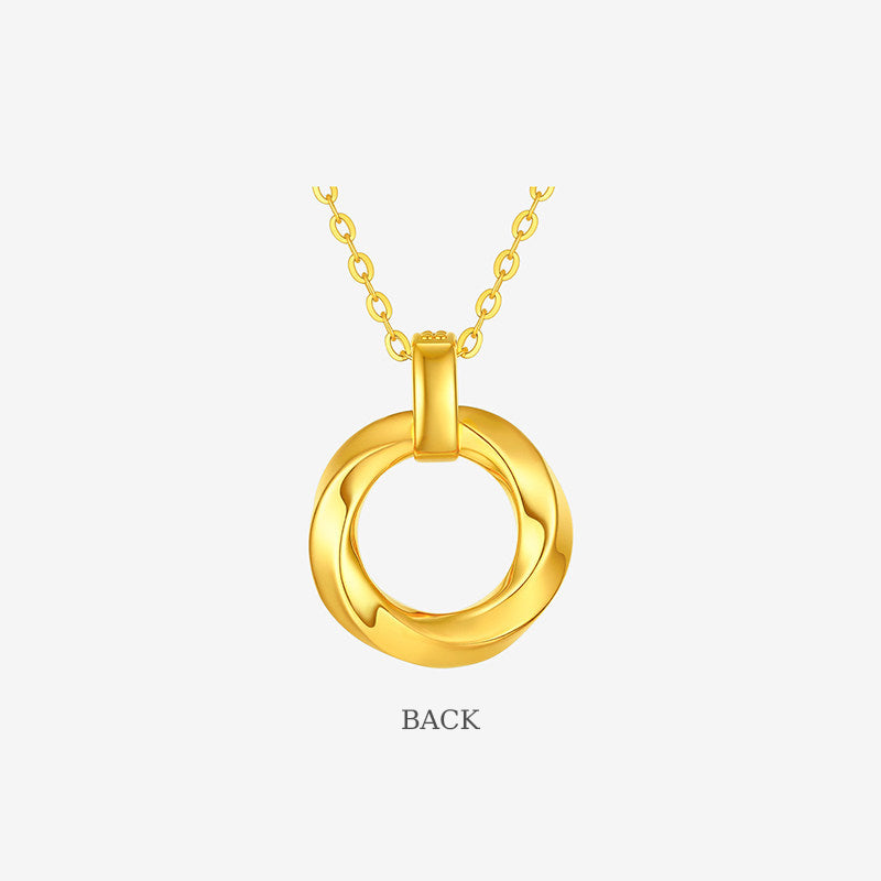 [Pre-sale] 24K Gold Diamond Classic Mobius Strip Pendant