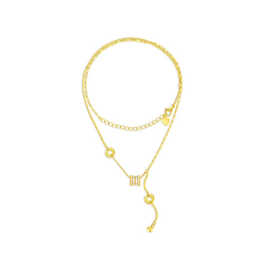 [Pre-sale] S925 Silver Zircon Small Waist Barrel Necklace