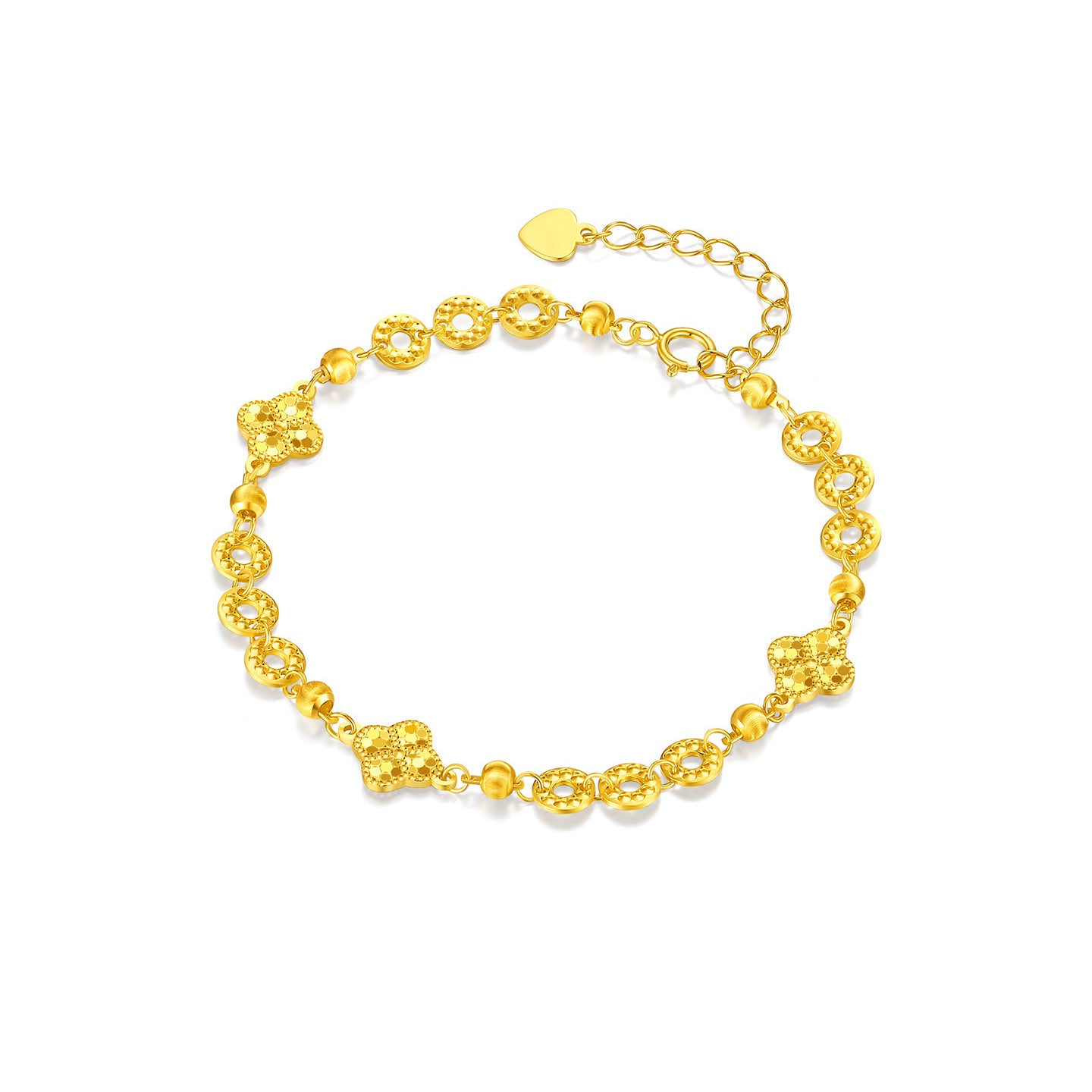 [Pre-sale] Gold Plated Silver Coins Clover Bracelet