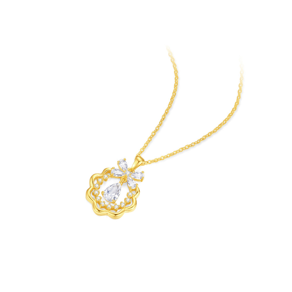 [Pre-sale] S925 Silver Zircon Christmas Prom Necklace
