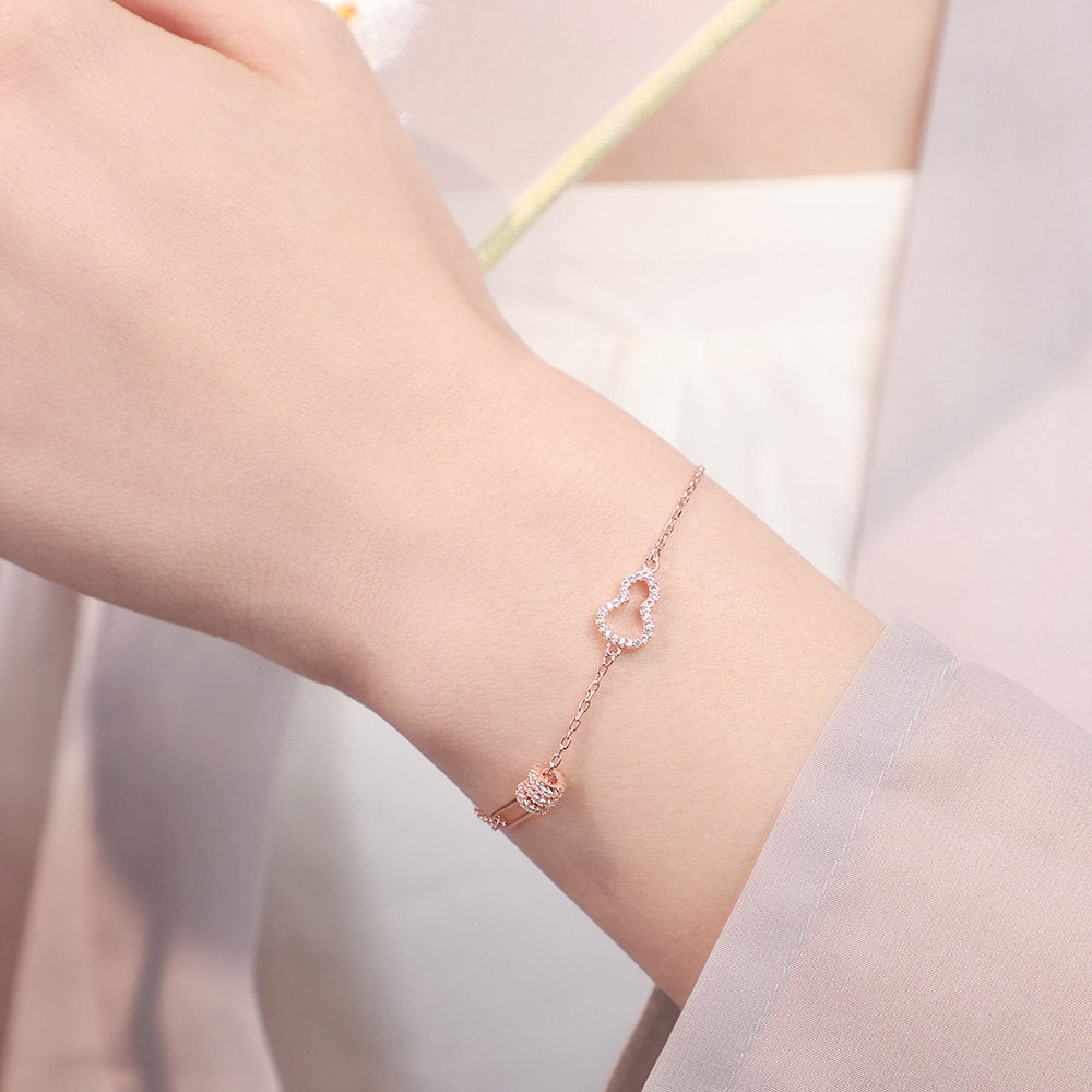 [Pre-sale] Silver Zircon Gourd Small Waist Bracelet