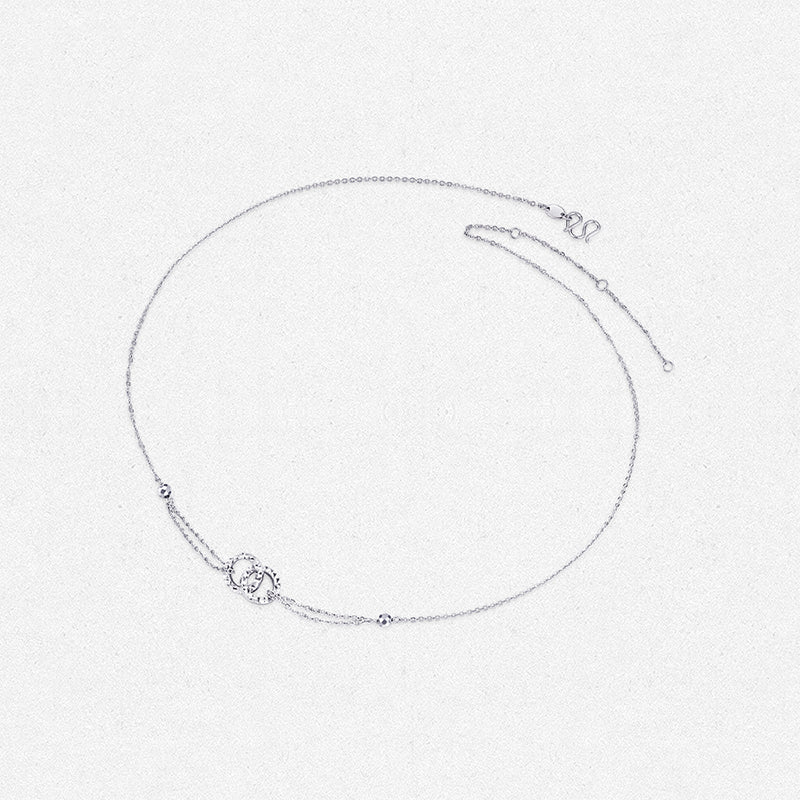 [Pre-sale] Pt950 Platinum Double Circle Necklace