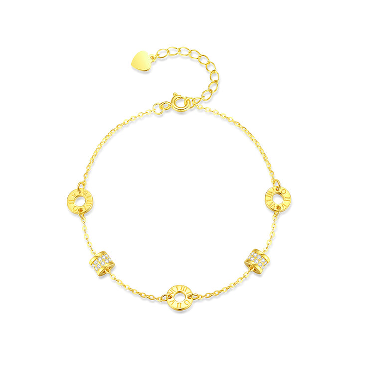 [Pre-sale] S925 Silver Golden Small Waist Bracelet