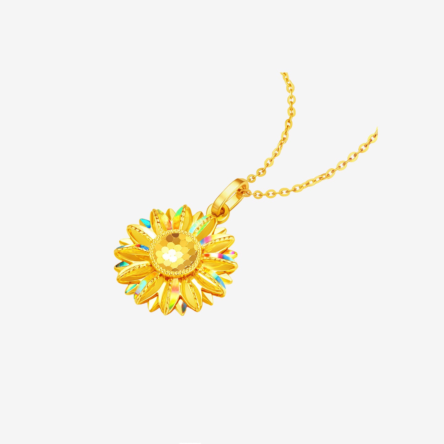 [Pre-sale] 24K Gold Romantic Sunflower Pendant
