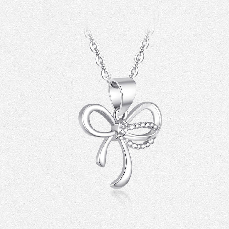 Pt950 Platinum Bow Knot Pendant