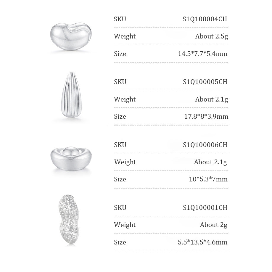 Pure Silver Bullion Blessing Bean Collectible