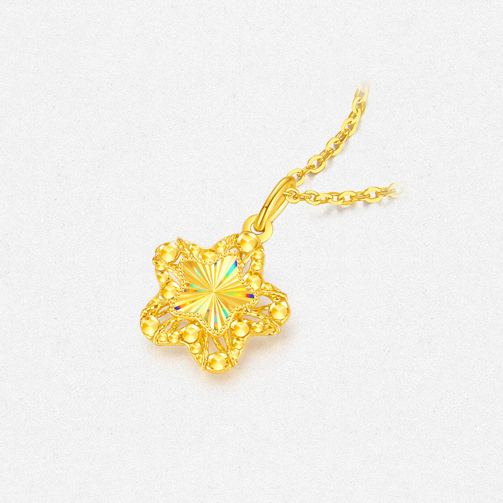 [Pre-sale] 24K Gold Colorful Wishing Star Pendant