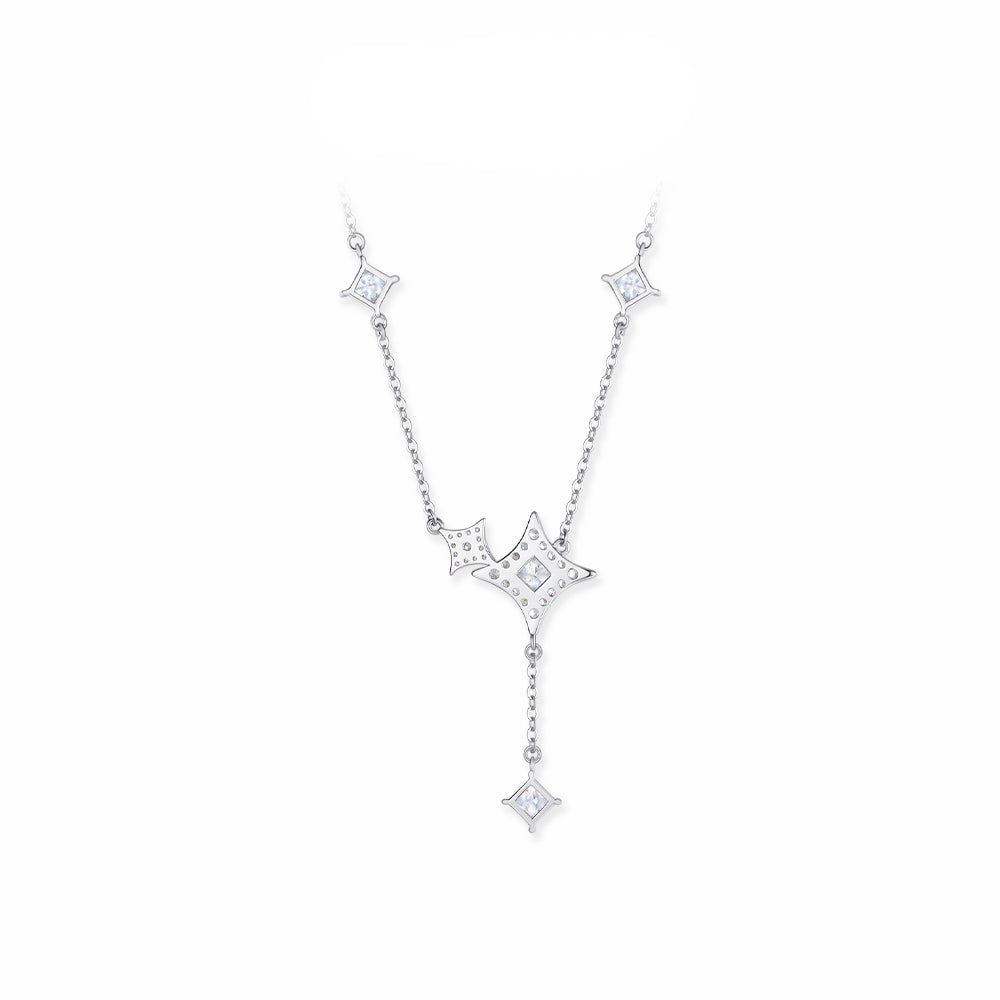 S925 Silver Zircon Starry Night Necklace