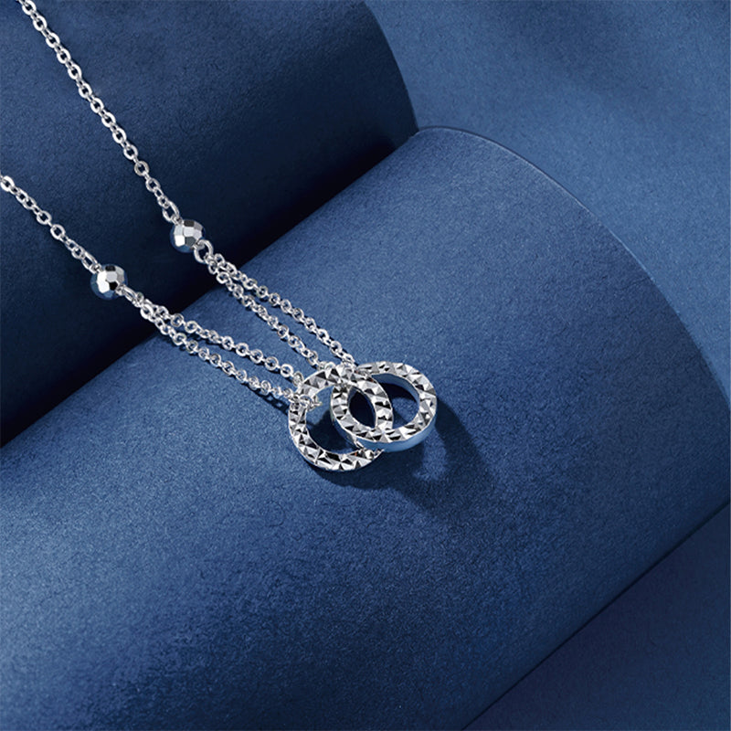 [Pre-sale] Pt950 Platinum Double Circle Necklace
