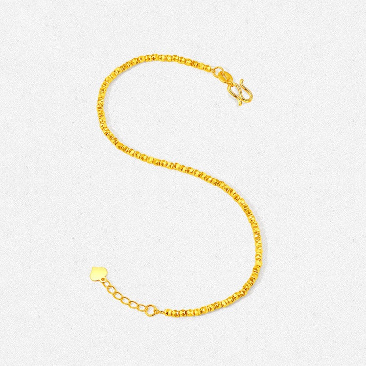 24K Gold Club Shining Beads Bracelet