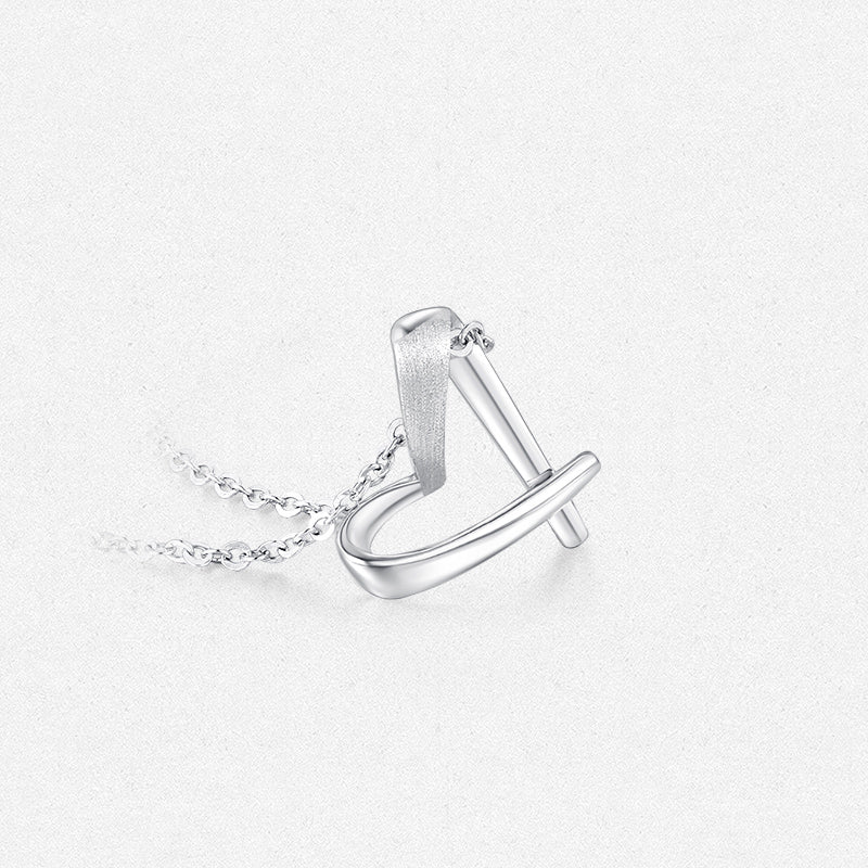 Pt950 Platinum Ribbon Heart Pendant