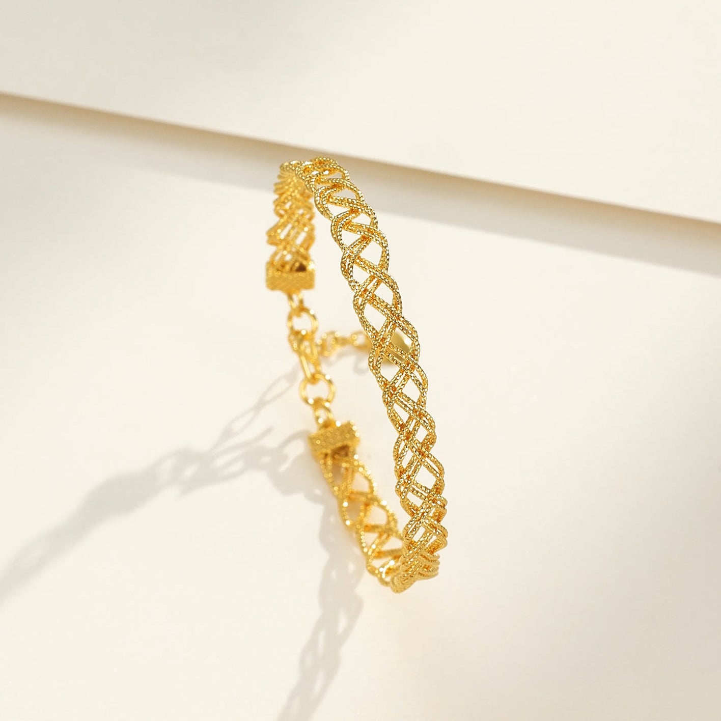 [Pre-sale] Silver Wide Twisted Braided Bracelet