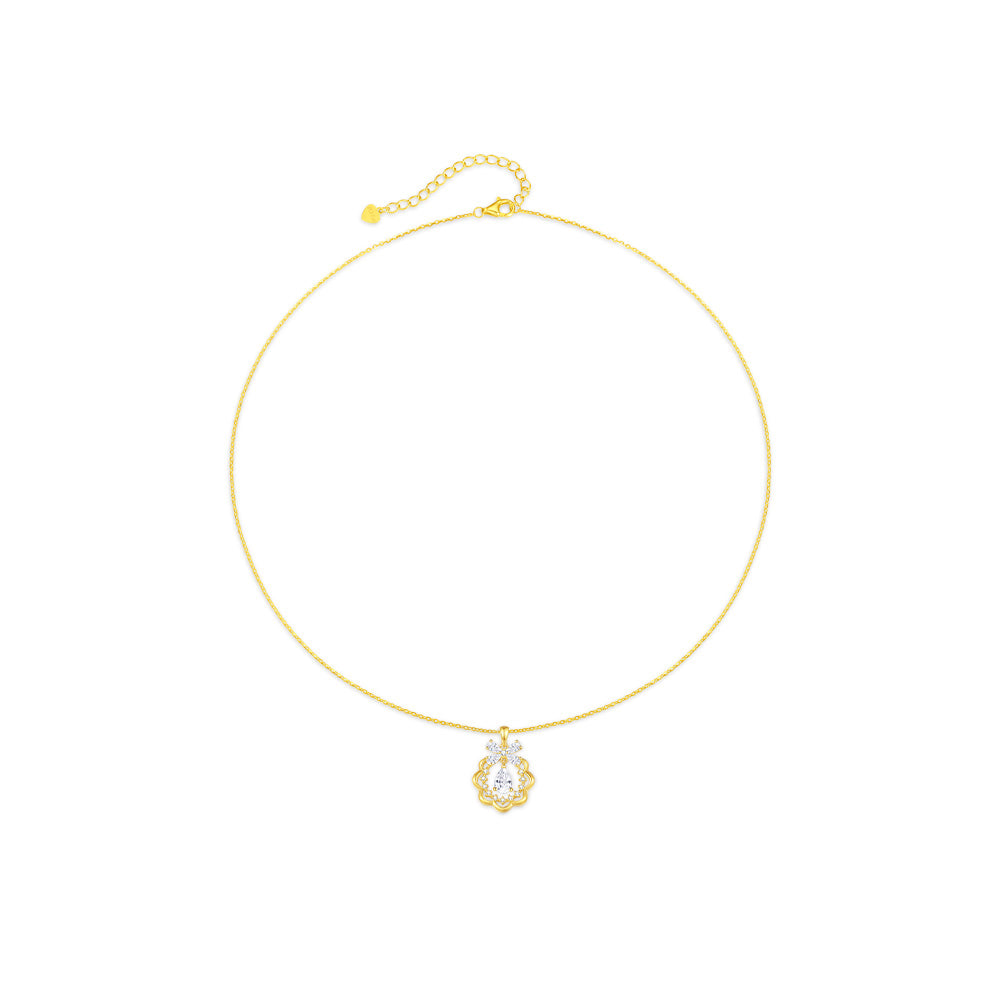 [Pre-sale] S925 Silver Zircon Christmas Prom Necklace