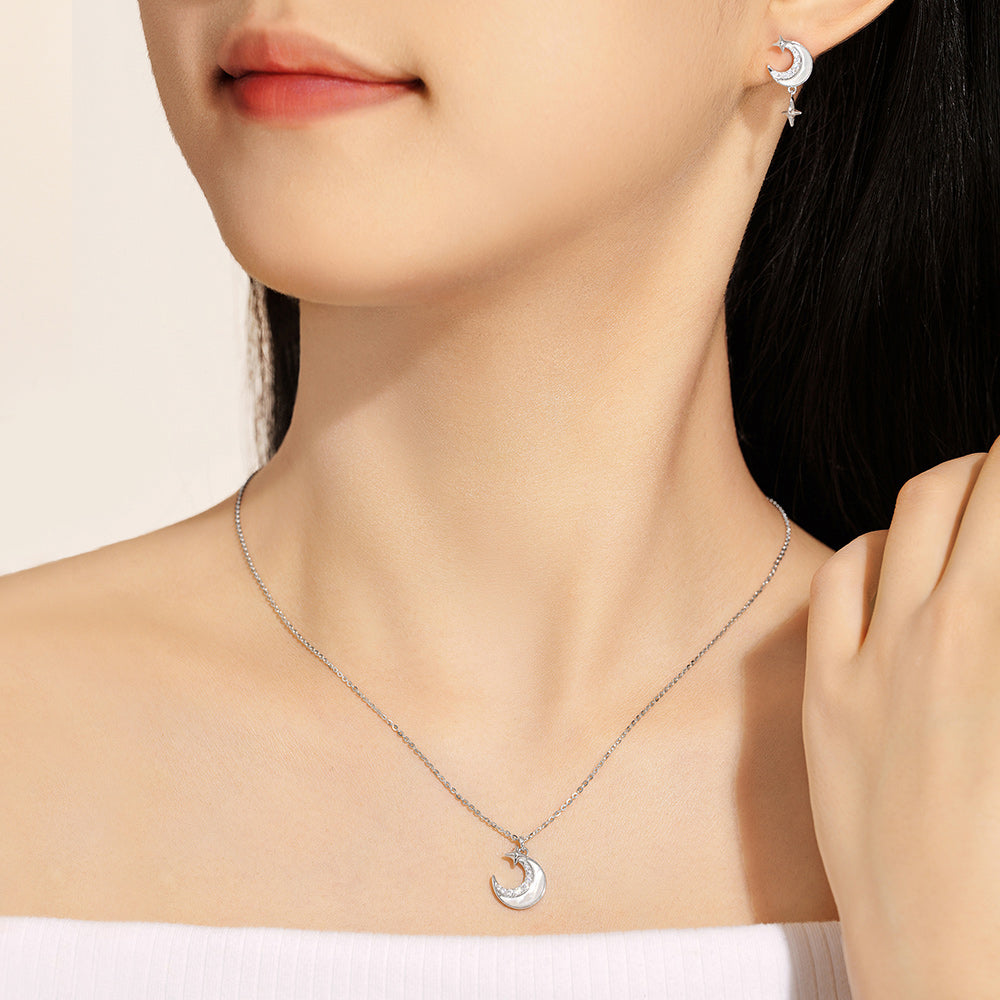 [Pre-sale] S925 Silver Shell Star Moon Necklace