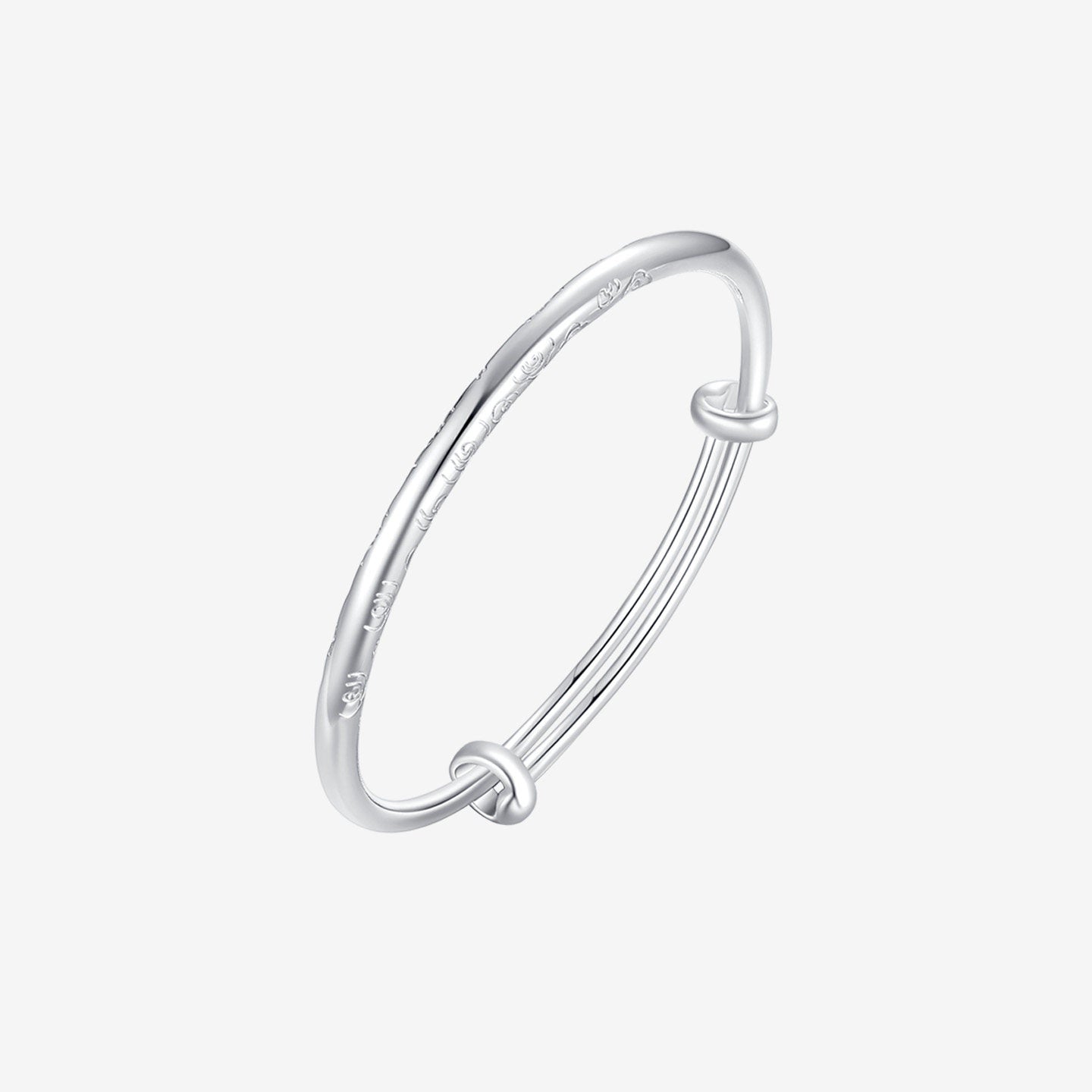 Silver Auspicious Cloud Newborn Baby Child Bangles