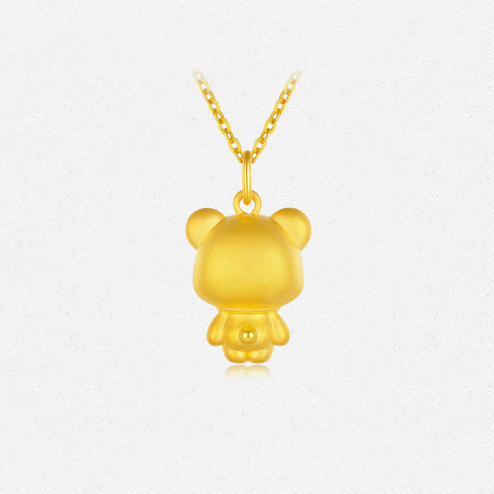 [Pre-sale] First Series 24K Gold Temperature-changing Enamel Love You Bear Pendant
