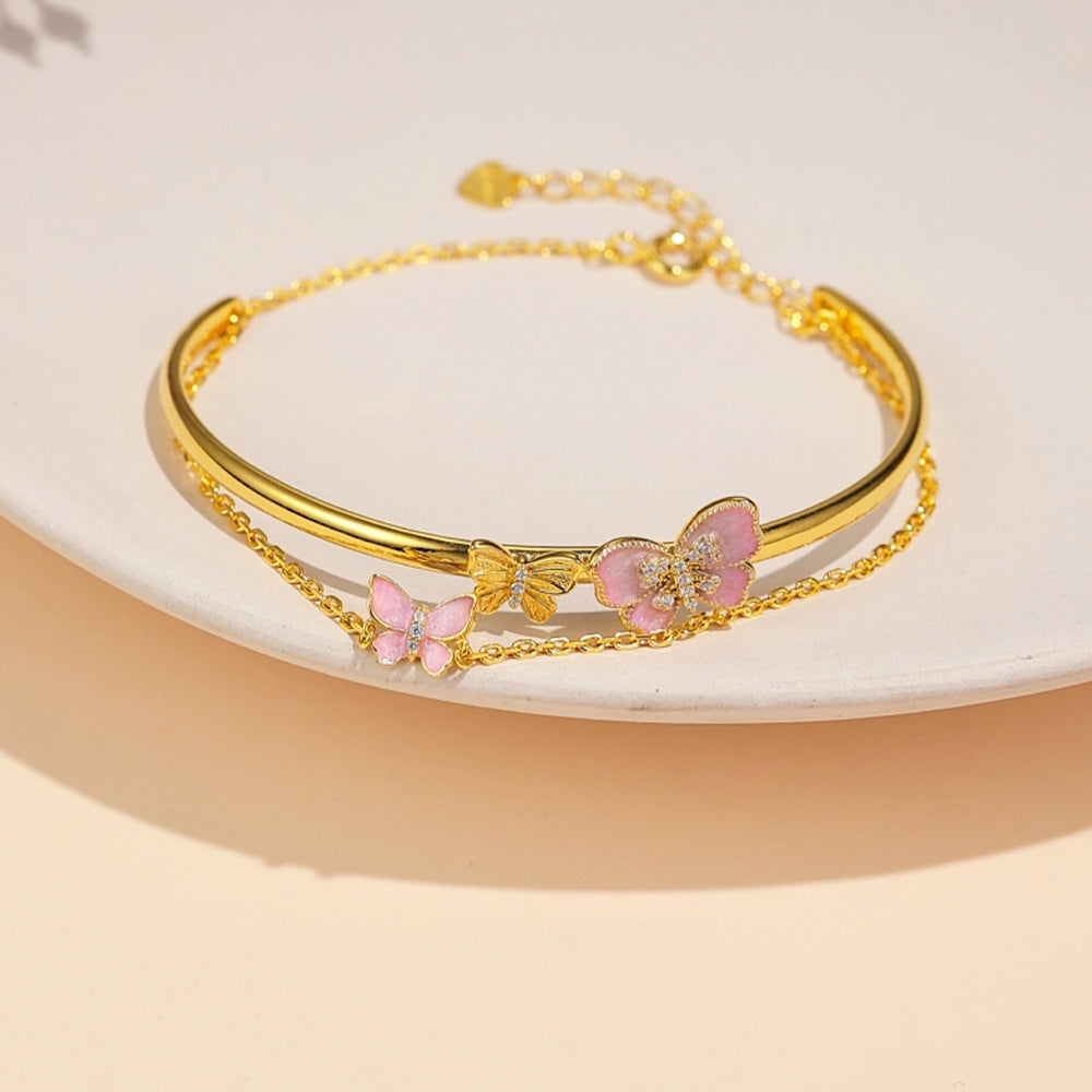 S925 Silver Elegant Butterfly Bracelet