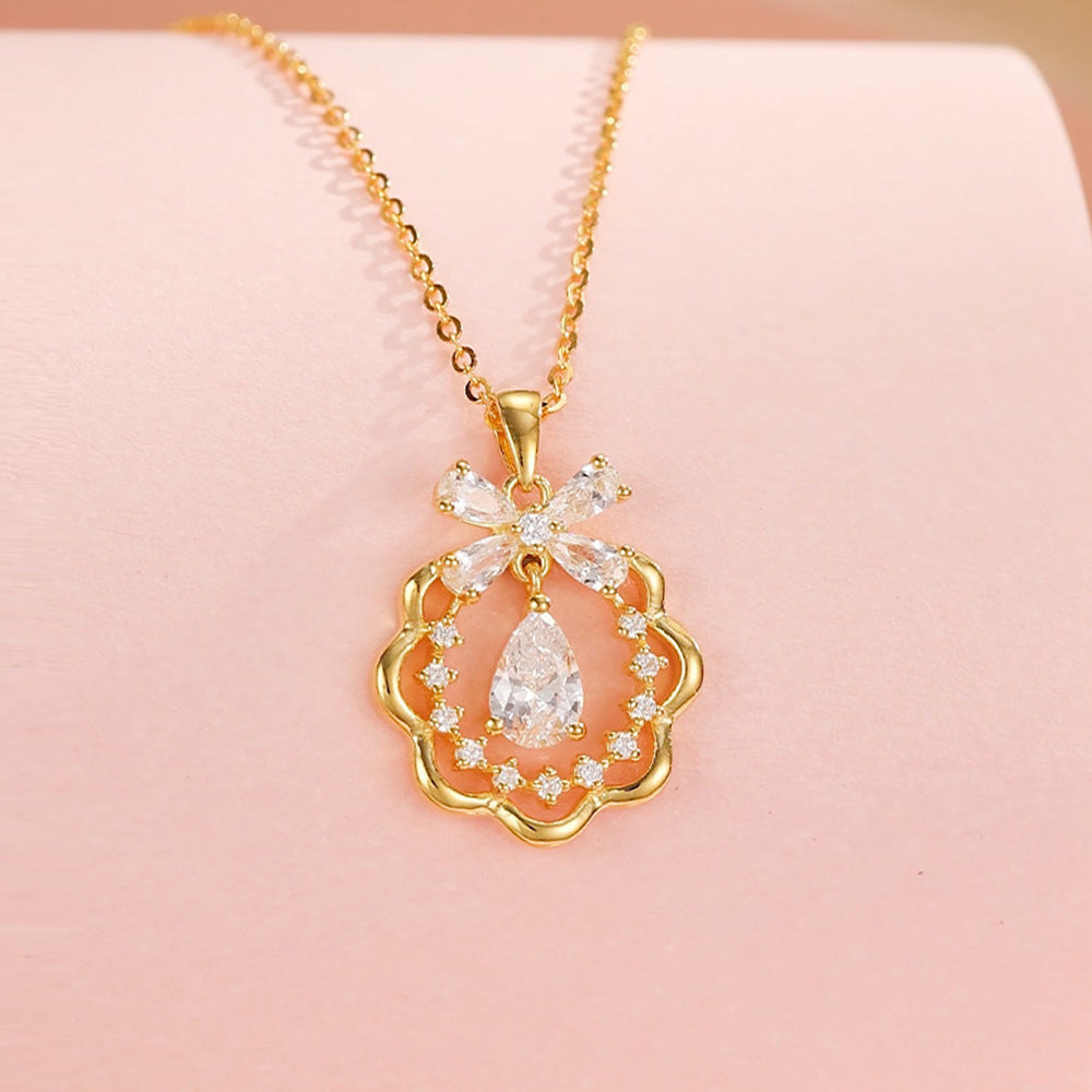 [Pre-sale] S925 Silver Zircon Christmas Prom Necklace
