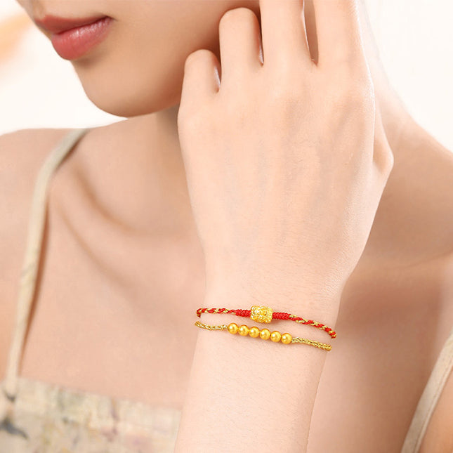 [Pre-sale] 24K Gold Lucky Pixiu Double-Layer Braided Bracelet