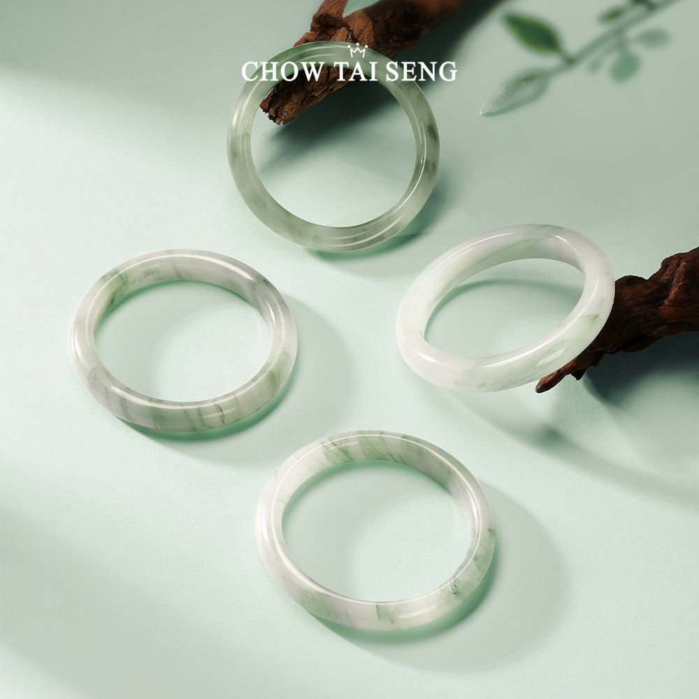 Natural Chinese Tianshan Jade Bangle