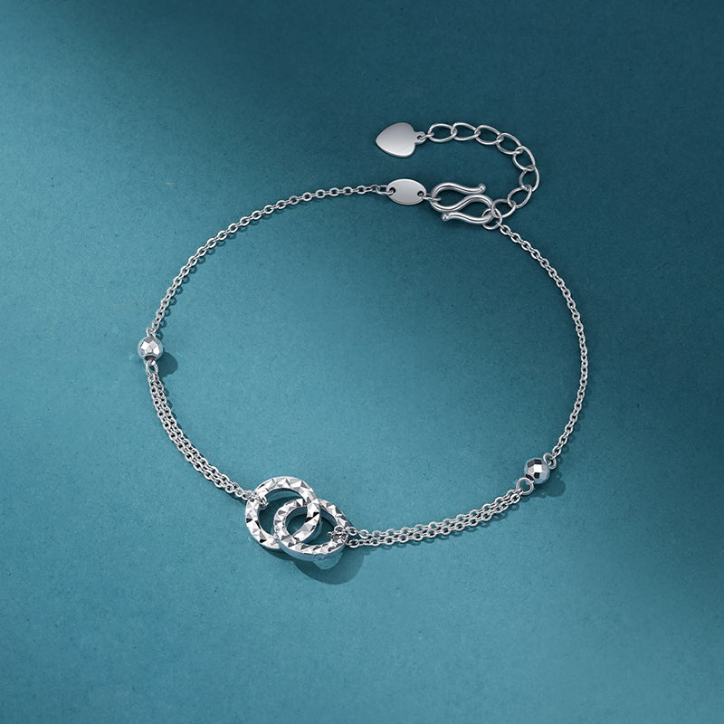 [Pre-sale] Pt950 Platinum Double Circle Bracelet