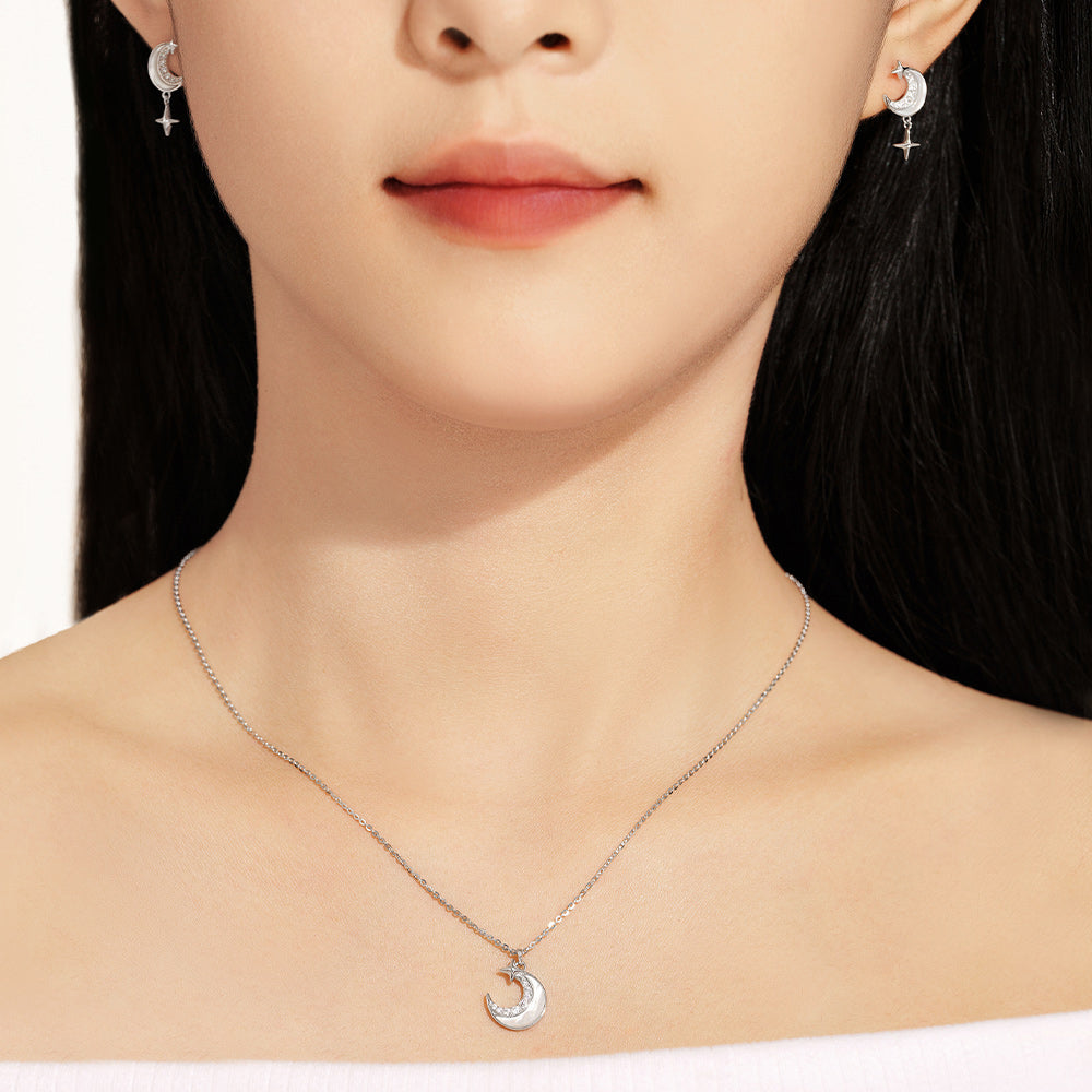 [Pre-sale] S925 Silver Shell Star Moon Necklace