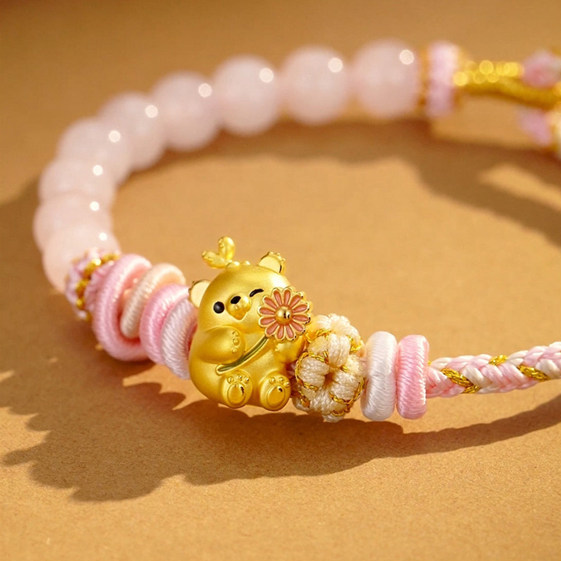 [Pre-sale] 24K Gold Enamel Sprout Bear Charm