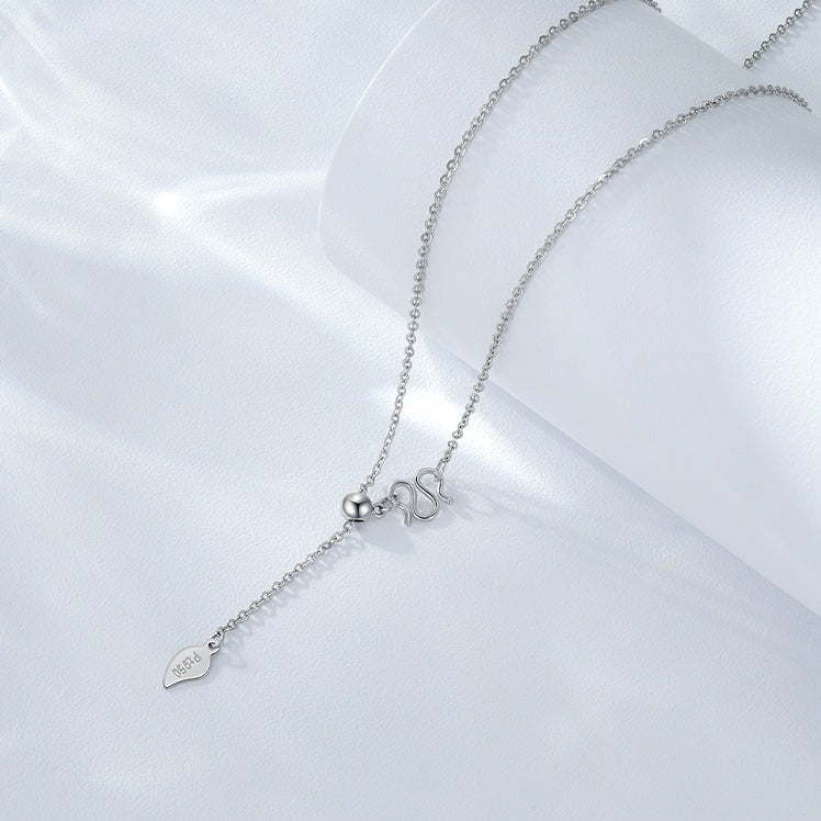 Pt950 Platinum Bolo Adjustable Basic Necklace