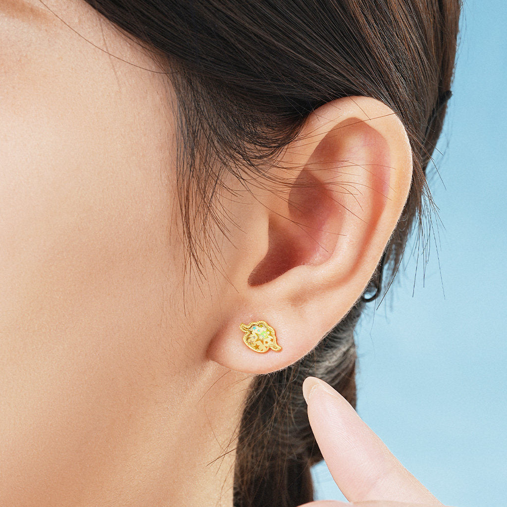 Baudelaire Sheep & Friends Co-branded Series 24K Gold Star Sheep Earrings