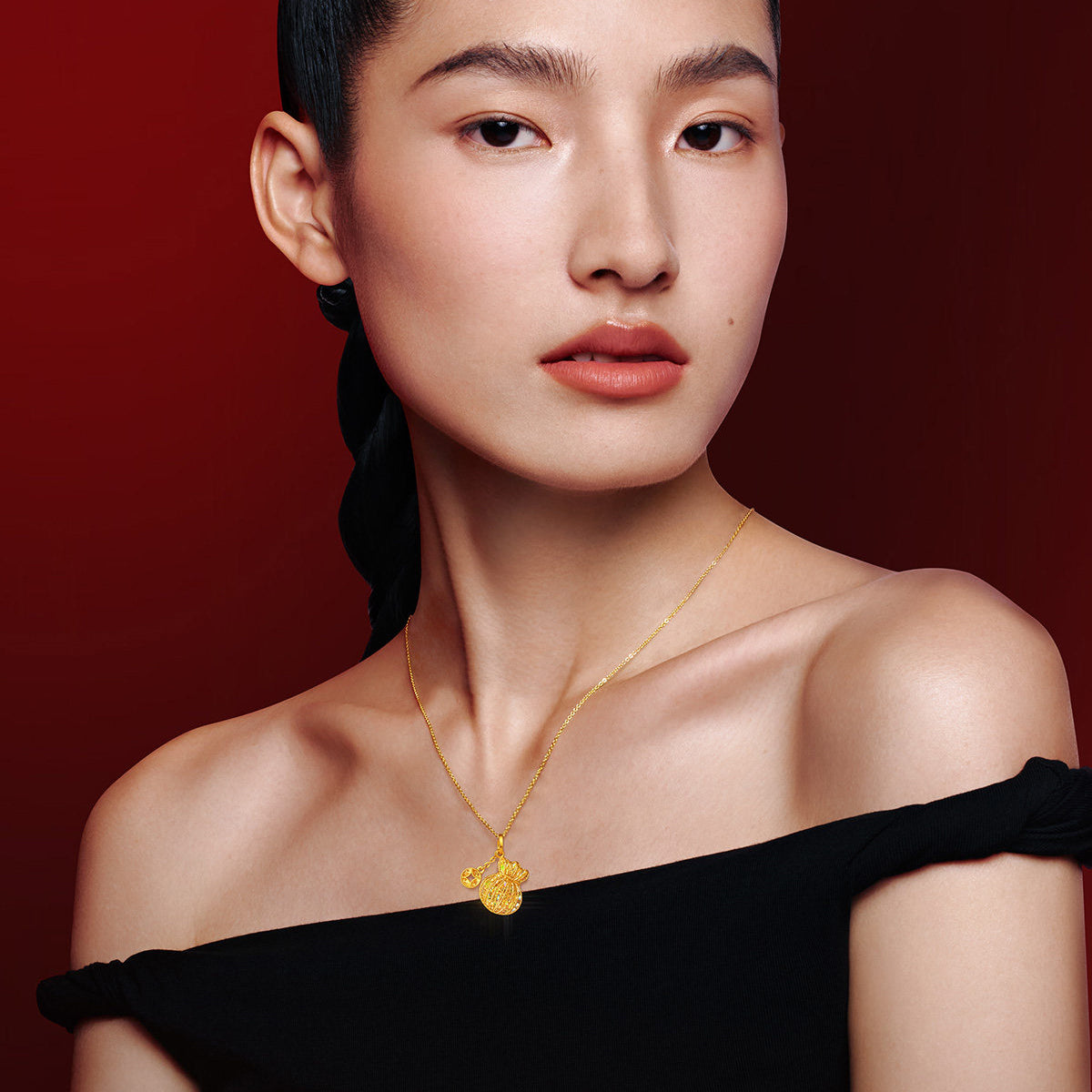 [Pre-sale] Dazzling Gold Series 24K Gold Wealth-Attracting Money Bag Pendant