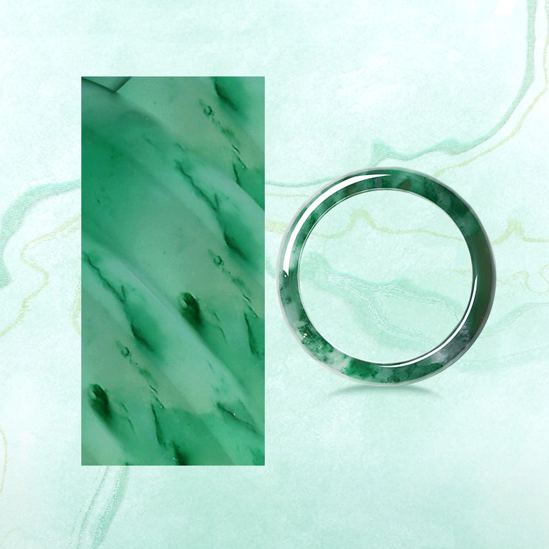 Natural African Green Jade Bangle