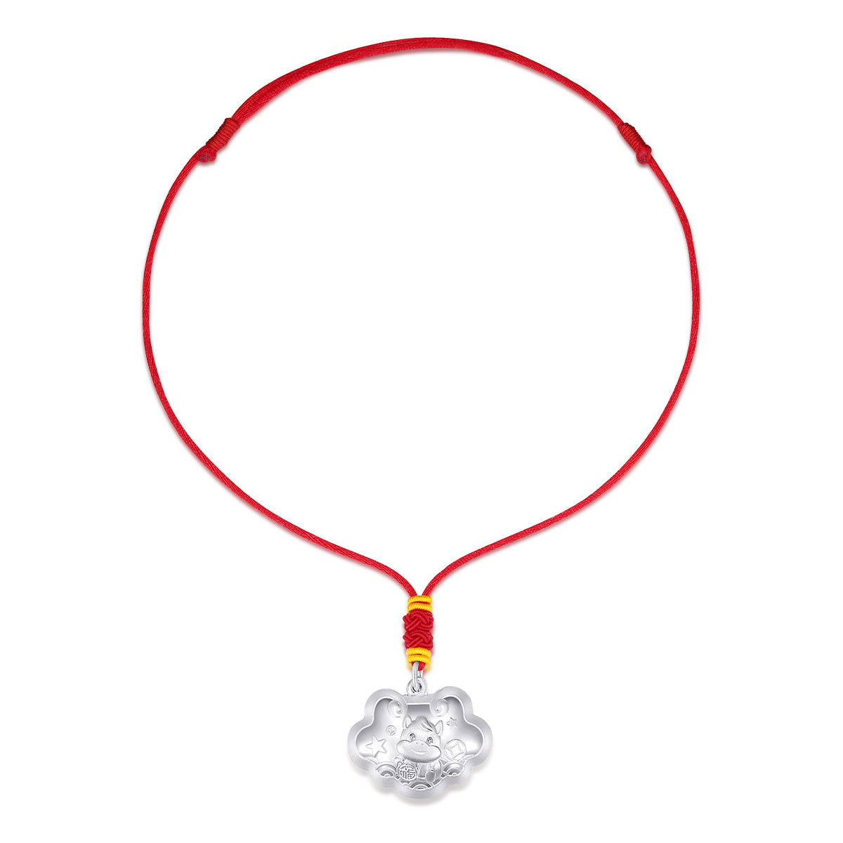 S990 Silver Zodiac Horse Baby Child Jewelry Set - Bracelet Necklace