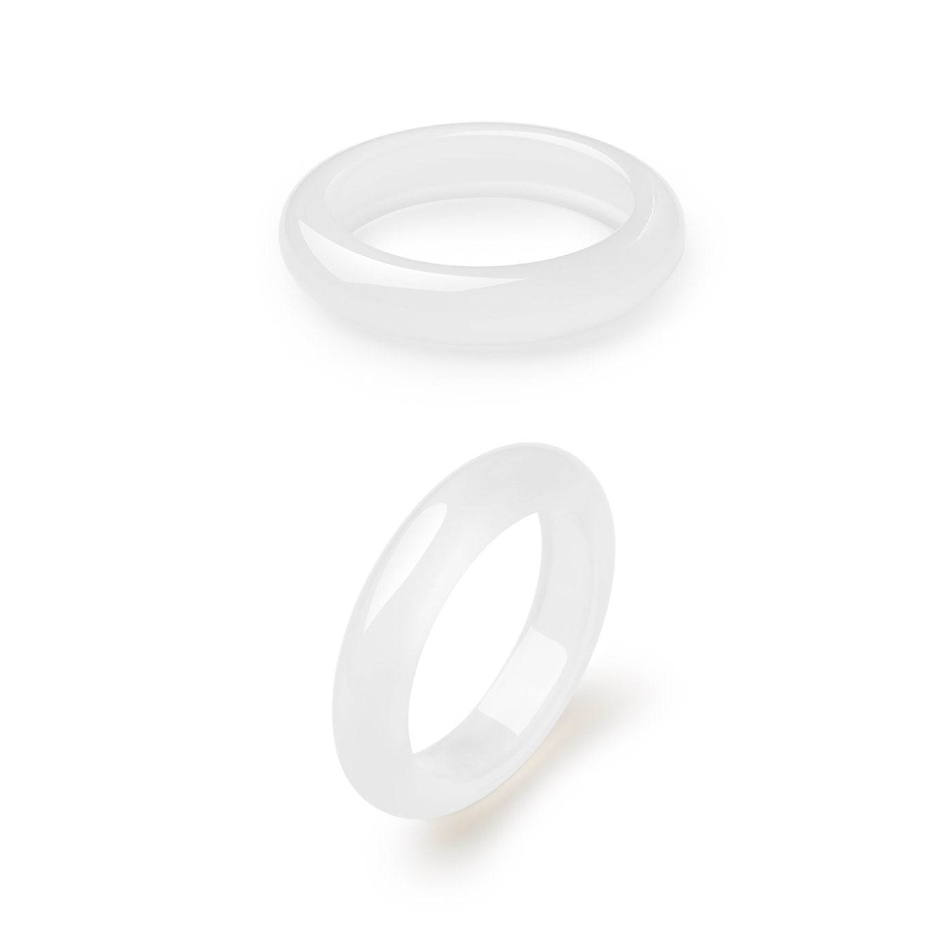 Natural Honey-colored Moonlight Chalcedony Ring