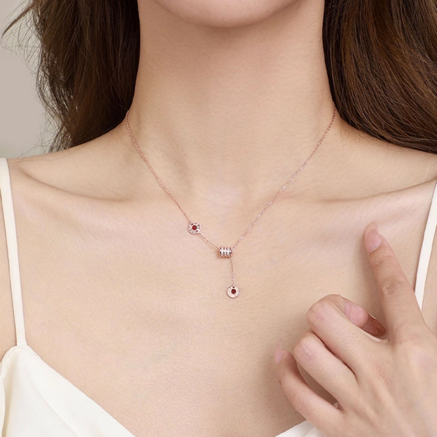 [Pre-sale] S925 Silver Malachite Onyx Dopamine Small Waist Necklace